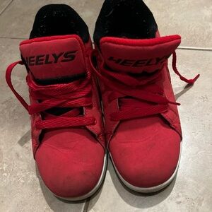 HEELYS Mens/Boys Original Wheeled Skate Shoes HES10434 Size 6 Red Black White